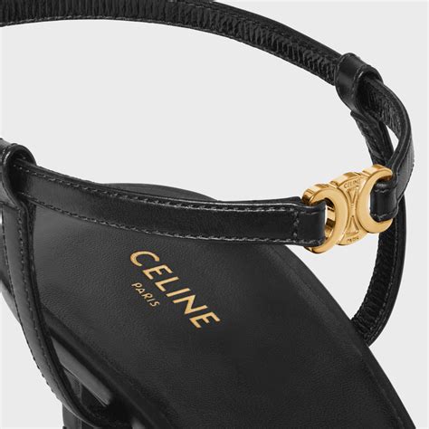 CELINE KITTEN WITH STRAP TRIOMPHE in CALFSKIN GOLD .